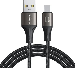 Joyroom Kabel przewód Light-Speed Series USB-A - USB-C szybki transfer 100W 1.2m czarny Kabel przewód Light-Speed Series USB-A - USB-C szybki transfer 100W 1.2m czarny 1