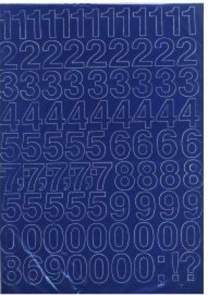 ARTDRUK Cyfry samoprzylepne 2,5 cm niebieskie 1