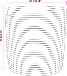 vidaXL vidaXL Kosze do przechowywania, 2 szt, szaro-białe, 28x28 cm, bawełna 10