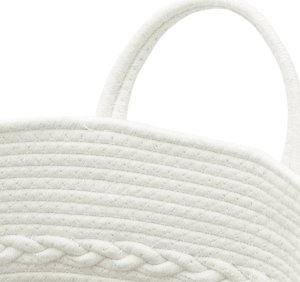 vidaXL vidaXL Kosz do przechowywania, szaro-biały, 43x38 cm, bawełna 6