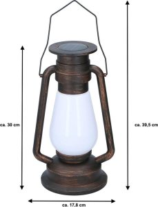 Grundig Lampa Solarna Retro "Tańczące Płomyki" 54 LED SMD 12