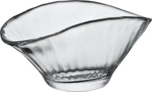 Krosno Salaterka szklana 25 cm szeroki z efektem optyku 3