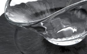 Krosno Salaterka szklana 25 cm szeroki z efektem optyku 5