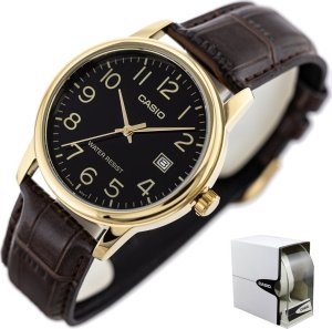 Zegarek Casio Zegarek marki Casio model MTP-V002G kolor Brązowy. Akcesoria męski. Sezon: Cały rok NoSize 7