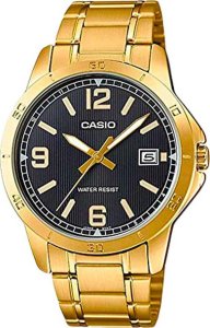 Zegarek Casio Zegarek marki Casio model MTP-V004G kolor Zółty. Akcesoria męski. Sezon: Cały rok NoSize 1