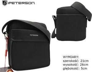 Peterson Torba męska na ramię z tkaniny poliuretanowej - Peterson NoSize 1