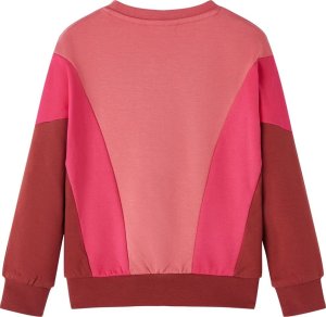 vidaXL Bluza dziecięca w bloki kolorów, róż i henna, 104 2