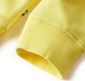 vidaXL Bluza dziecięca, jasnożółta, 104 5