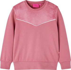 vidaXL Bluza dziecięca, z aksamitną wstawką, malinowa, 92 Lumarko! Lumarko! 1