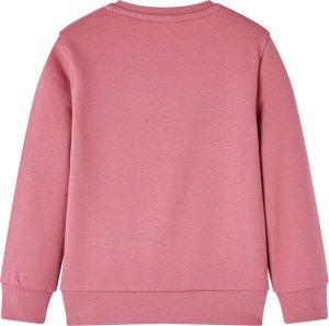 vidaXL Bluza dziecięca, z aksamitną wstawką, malinowa, 128 2