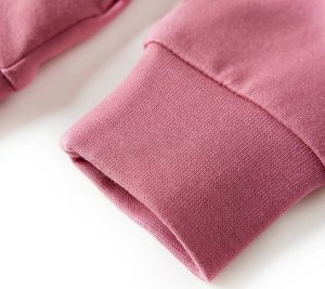 vidaXL Bluza dziecięca, z aksamitną wstawką, malinowa, 128 5