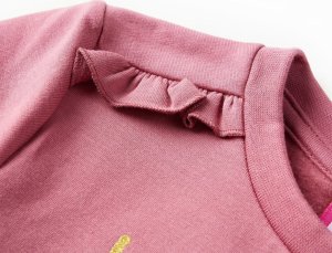 vidaXL Bluza dziecięca, z jelonkiem, malinowa, 92 4