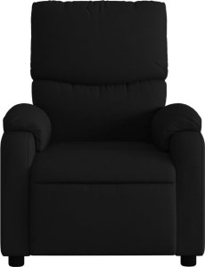 vidaXL Fotel rozkładany, czarny, obity tkaniną 3