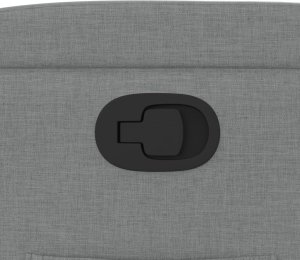 vidaXL Fotel rozkładany, jasnoszary, tapicerowany tkaniną 9