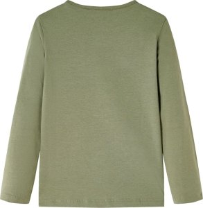 vidaXL Koszulka dziecięca z długimi rękawami i napisem Love, khaki, 116 2