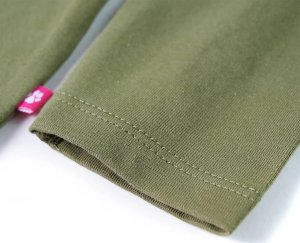 vidaXL Koszulka dziecięca z długimi rękawami i napisem Love, khaki, 116 5