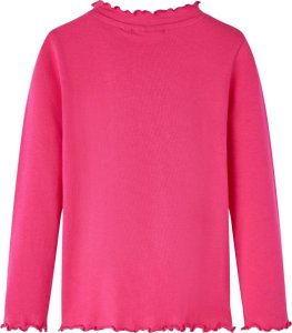 vidaXL Koszulka dziecięca z długimi rękawami, baletnice, jaskrawy róż, 128 2