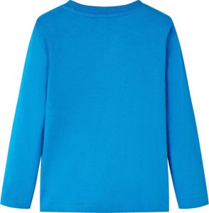 vidaXL Koszulka dziecięca z długimi rękawami, dzikie zwierzęta, kobalt, 104 2