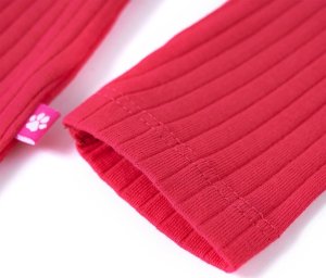 vidaXL Koszulka dziecięca z długimi rękawami, jaskrawy róż, 92 5