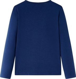 vidaXL Koszulka dziecięca z długimi rękawami, jeleń z cekinów, granatowa, 104 2