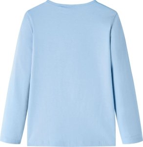 vidaXL Koszulka dziecięca z długimi rękawami, łabędź, jasnoniebieska, 104 2