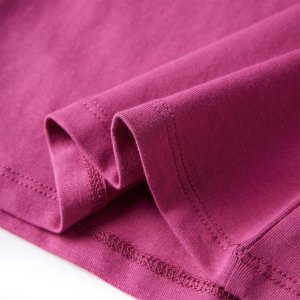 vidaXL Koszulka dziecięca z długimi rękawami, nadruk konia, malinowa, 92 6