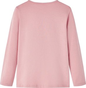 vidaXL Koszulka dziecięca z długimi rękawami, nadruk konika, jasny róż, 140 2