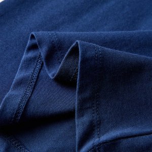 vidaXL Koszulka dziecięca z długimi rękawami, nadruk ptaszka, granatowa, 104 8