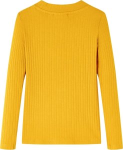 vidaXL Koszulka dziecięca z długimi rękawami, ochra, 92 2