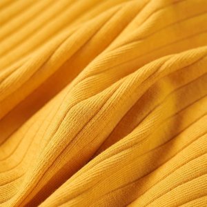 vidaXL Koszulka dziecięca z długimi rękawami, ochra, 116 7