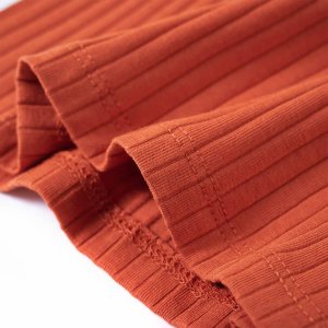 vidaXL Koszulka dziecięca z długimi rękawami, palony pomarańcz, 104 6