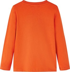 vidaXL Koszulka dziecięca z długimi rękawami, piłka nożna, pomarańczowa, 128 2
