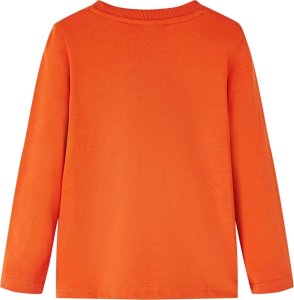 vidaXL Koszulka dziecięca z długimi rękawami, piłka nożna, pomarańczowa, 92 2