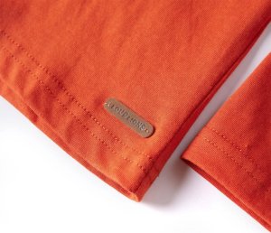 vidaXL Koszulka dziecięca z długimi rękawami, piłka nożna, pomarańczowa, 92 5