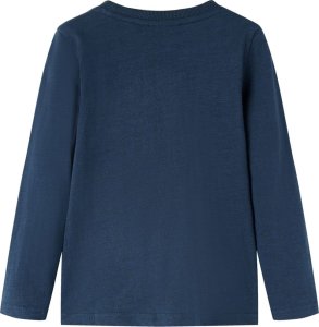 vidaXL Koszulka dziecięca z długimi rękawami, piłka nożna, granatowa, 116 2