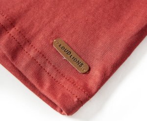 vidaXL Koszulka dziecięca z długimi rękawami, w małpki, palona czerwień, 128 5