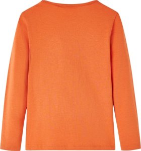vidaXL Koszulka dziecięca z długimi rękawami, wiewiórka, palony pomarańcz 104 2