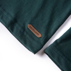 vidaXL Koszulka dziecięca z długimi rękawami, Winner, ciemna zieleń, 128 5