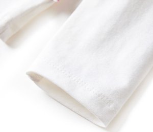 vidaXL Koszulka dziecięca z długimi rękawami, z konikiem, ecru, 104 6