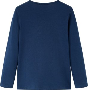 vidaXL Koszulka dziecięca z długimi rękawami, z jelonkiem, granatowa, 128 2
