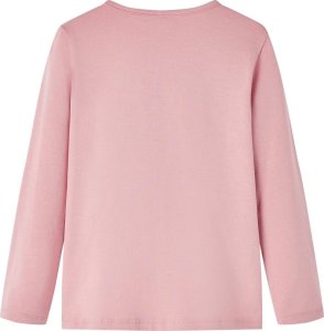 vidaXL Koszulka dziecięca z długimi rękawami, z konikiem, jasny róż, 116 2