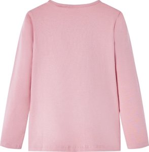 vidaXL Koszulka dziecięca z długimi rękawami, z łabędziem, jasny róż, 116 2