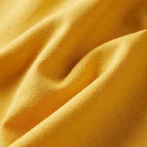 vidaXL Koszulka dziecięca z długimi rękawami, z ptaszkiem, ciemna ochra, 104 7