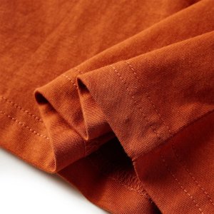 vidaXL Koszulka dziecięca z długimi rękawami, z niedźwiedziem, rdzawa, 128 6