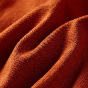 vidaXL Koszulka dziecięca z długimi rękawami, z niedźwiedziem, rdzawa, 128 7