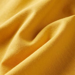 vidaXL Koszulka dziecięca z długimi rękawami, z ptaszkiem, ciemna ochra, 140 7