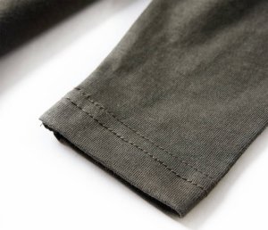 vidaXL Koszulka dziecięca z długimi rękawami, z terenówką, khaki, 128 6