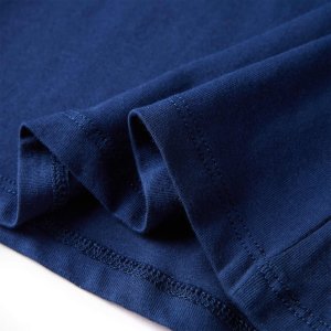 vidaXL Koszulka dziecięca z długimi rękawami, z tęczą, granatowa, 128 6