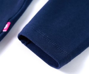 vidaXL Koszulka dziecięca z długimi rękawami, z wiewiórką, granatowa, 116 5