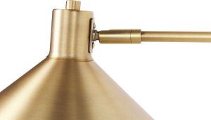 Kinkiet Beliani Lampa ścienna metalowa 2-punktowa złota KADASSA 7